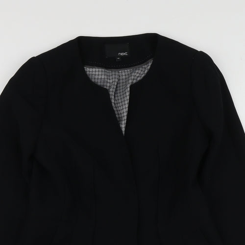 NEXT Womens Black  Polyester Jacket Suit Jacket Size 8
