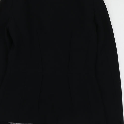 NEXT Womens Black  Polyester Jacket Suit Jacket Size 8