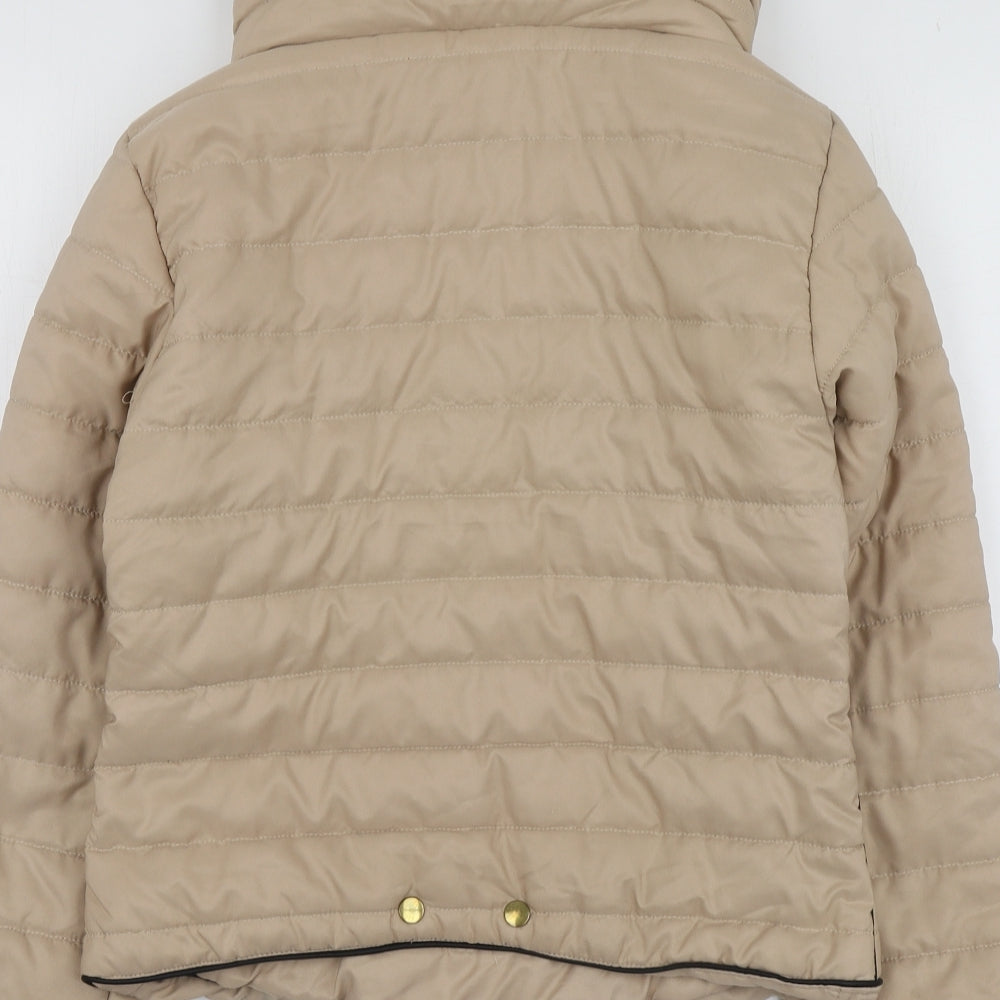 PRETTYLITTLETHING Womens Beige   Jacket  Size M