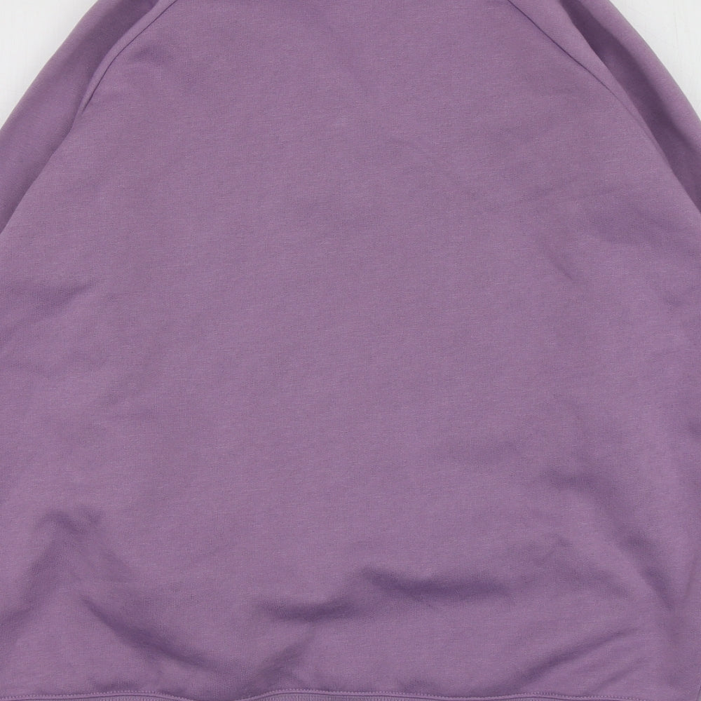Damrat Womens Purple  Polyester Pullover Hoodie Size 14
