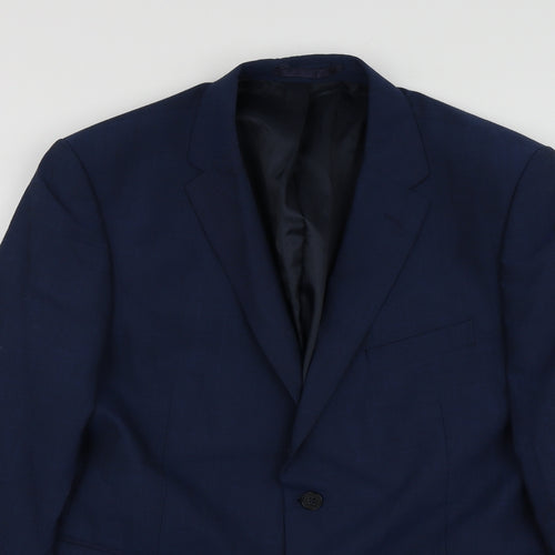 The collection Mens Blue  Wool Jacket Suit Jacket Size 44