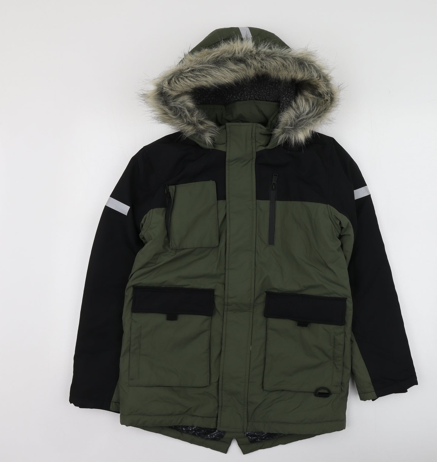 M&S Boys Green   Jacket  Size 11-12 Years