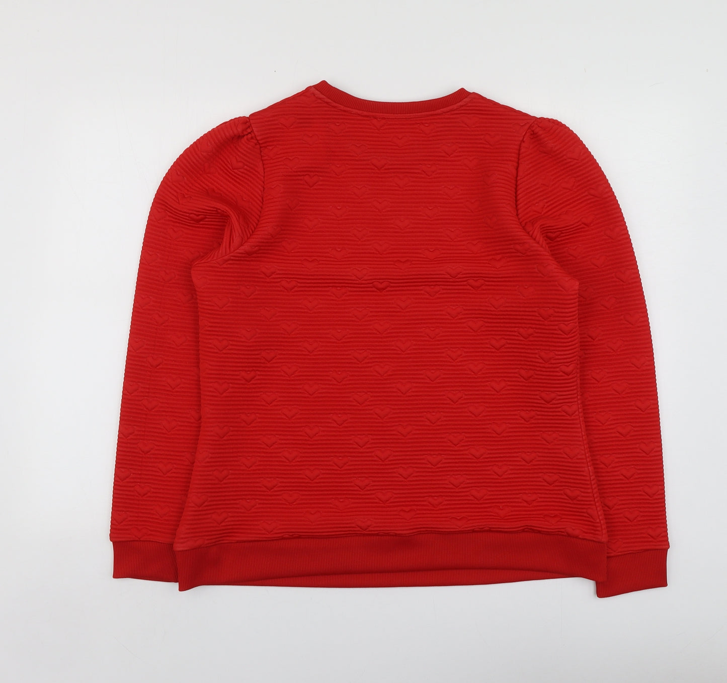Savida Womens Red Geometric Polyester Pullover Sweatshirt Size XL