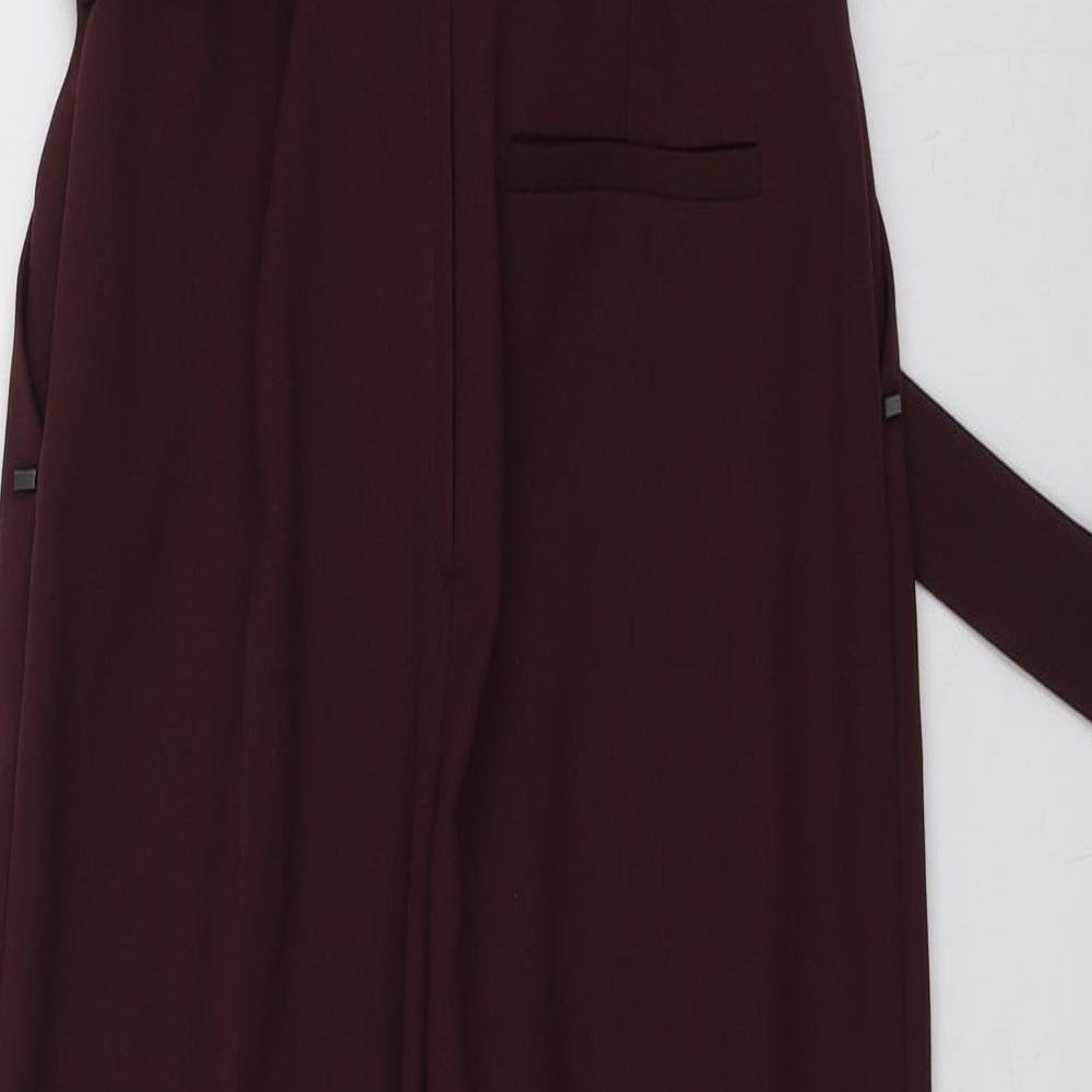 Dorothy Perkins Womens Purple  Polyester Trousers One-Piece Size 6