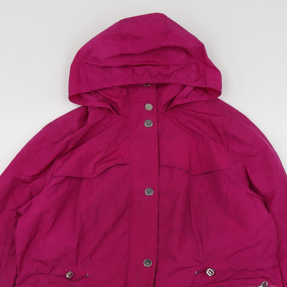 M7S Womens Pink   Rain Coat Jacket Size 16
