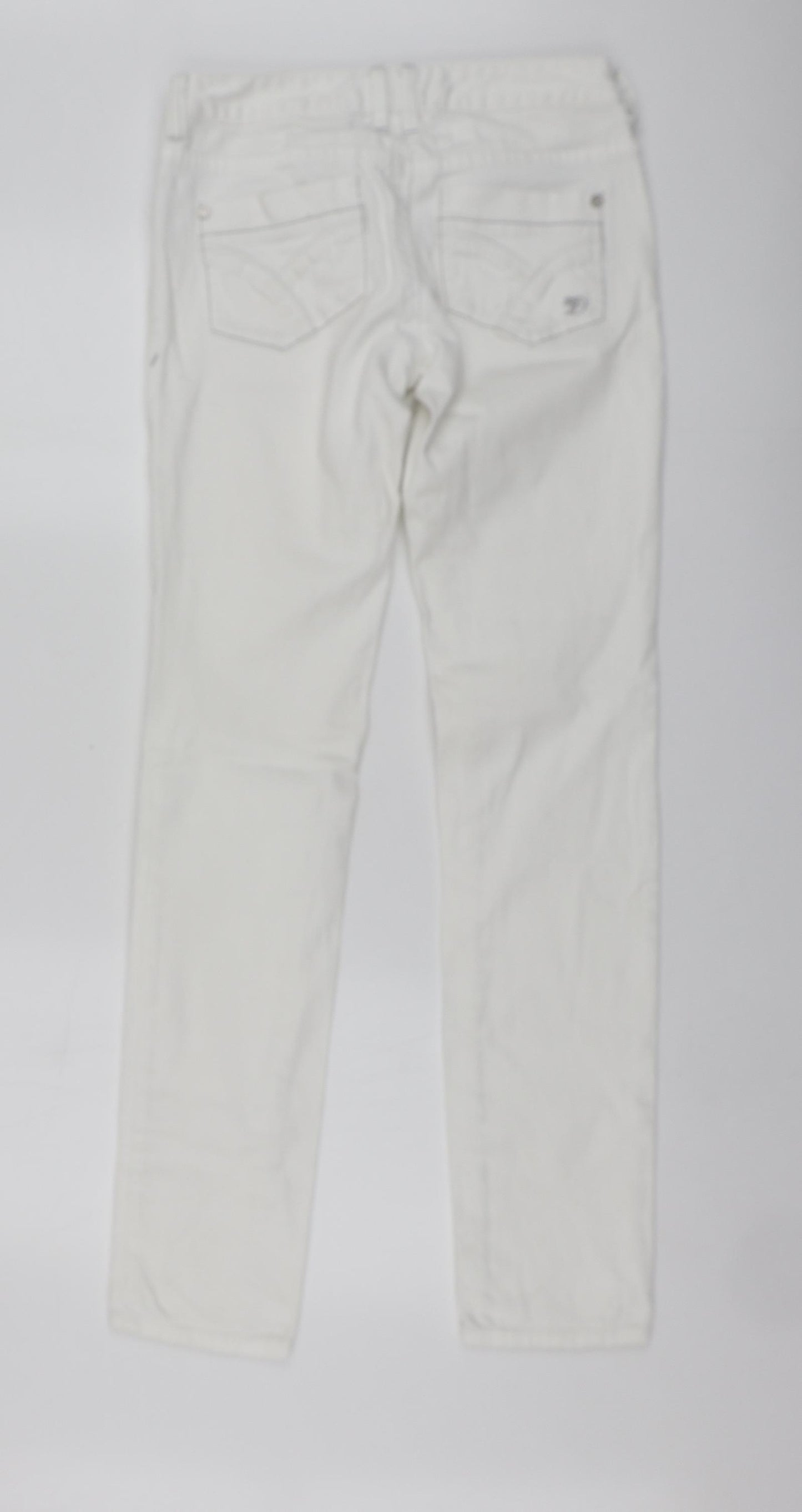 TOM TAILOR Womens White  Cotton Skinny Jeans Size 28 L32 in Regular