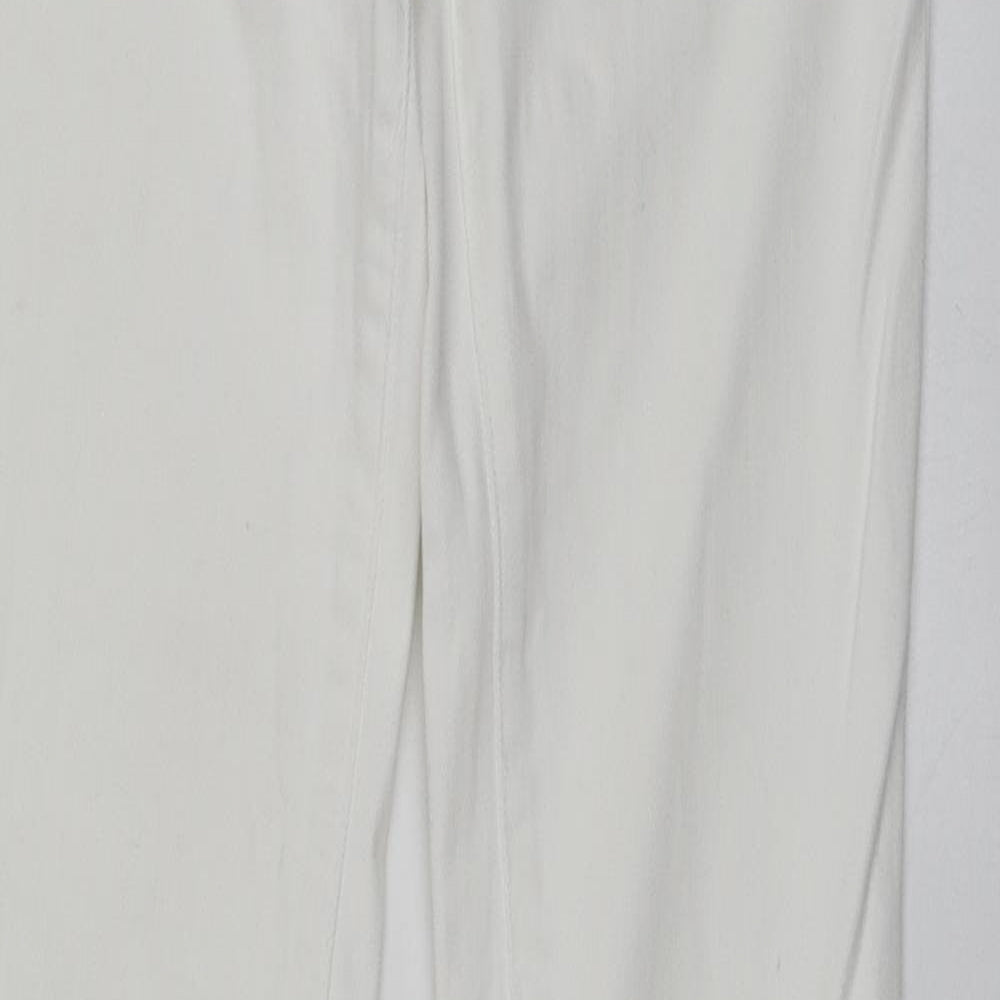 TOM TAILOR Womens White  Cotton Skinny Jeans Size 28 L32 in Regular