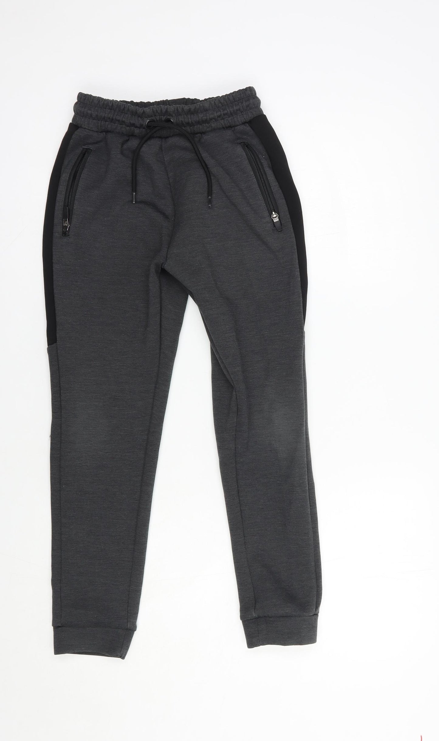 NEXT Boys Grey  Polyester Jogger Trousers Size 10 Years  Regular Drawstring