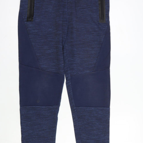 Marks and Spencer Boys Blue  Cotton Jogger Trousers Size 13-14 Years  Regular Drawstring