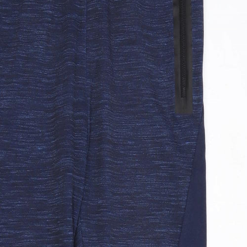 Marks and Spencer Boys Blue  Cotton Jogger Trousers Size 13-14 Years  Regular Drawstring