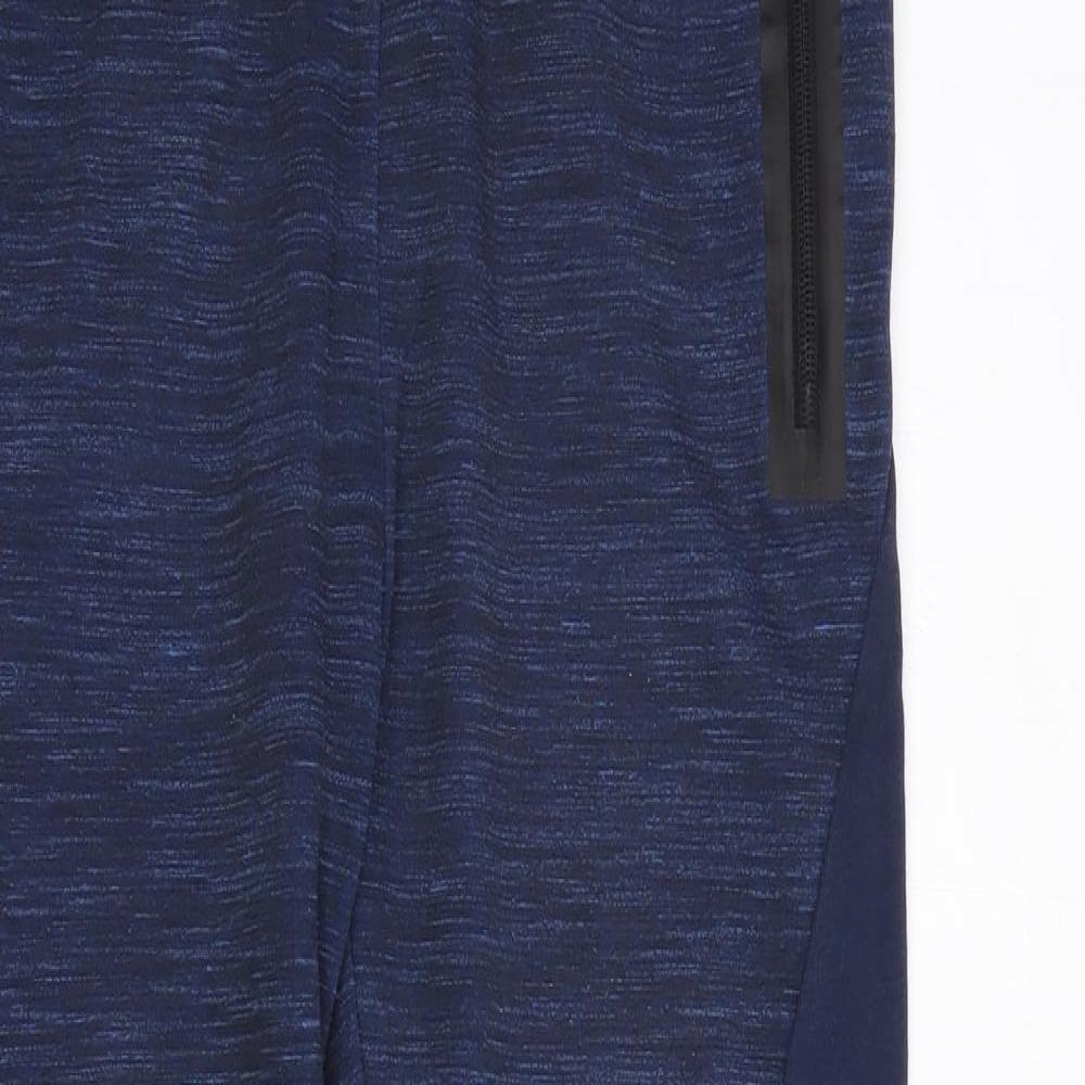 Marks and Spencer Boys Blue  Cotton Jogger Trousers Size 13-14 Years  Regular Drawstring