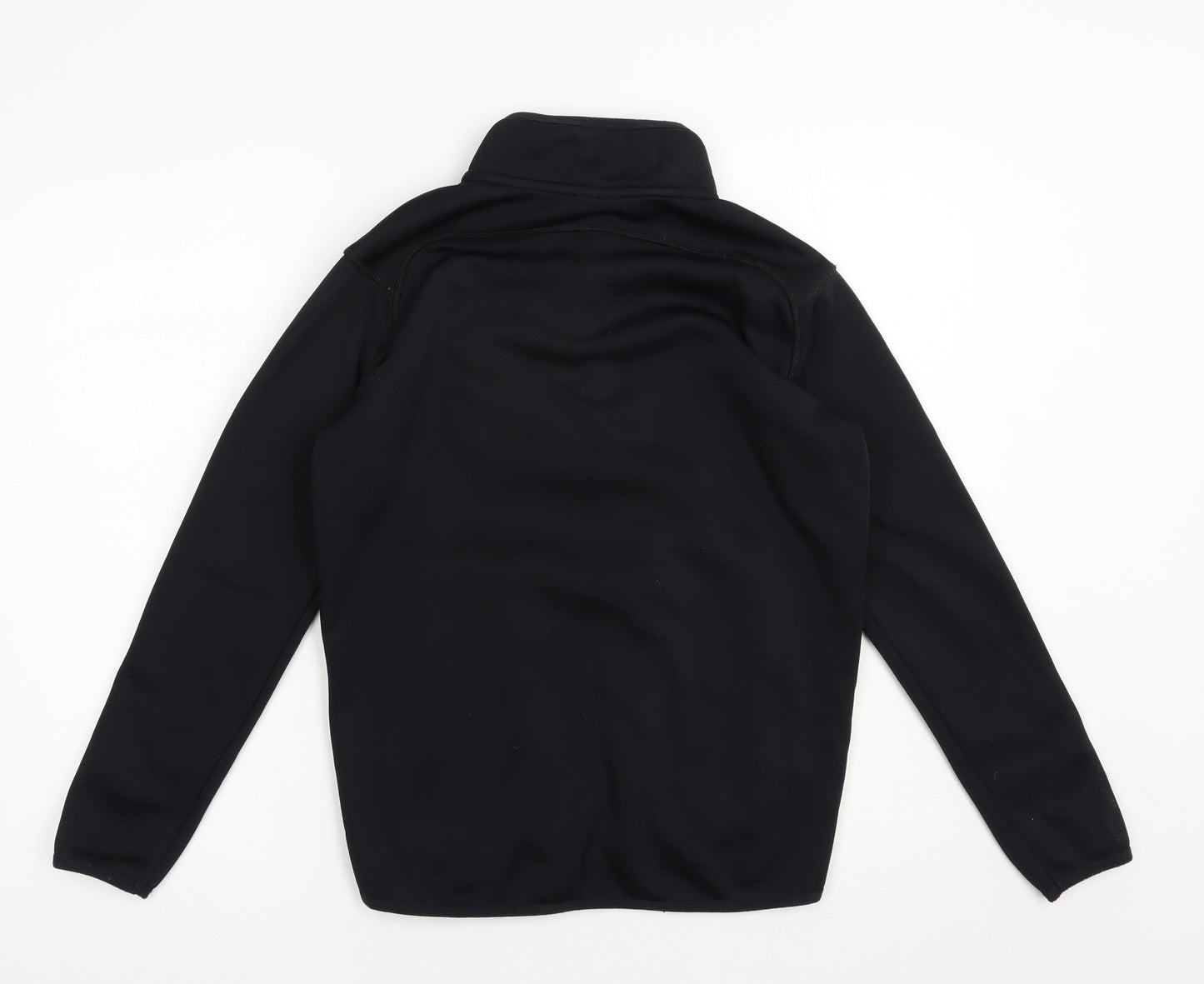 Canterbury Boys Black  Polyester Pullover Sweatshirt Size 12 Years  Zip