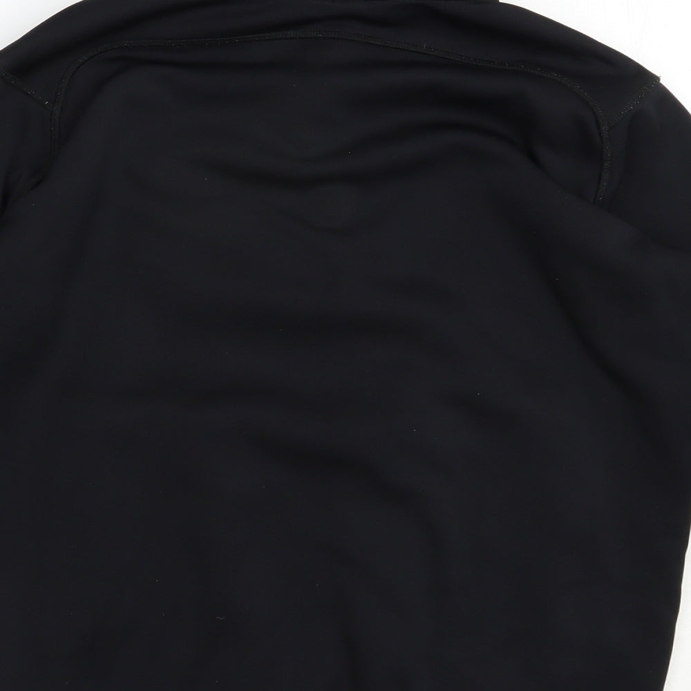 Canterbury Boys Black  Polyester Pullover Sweatshirt Size 12 Years  Zip