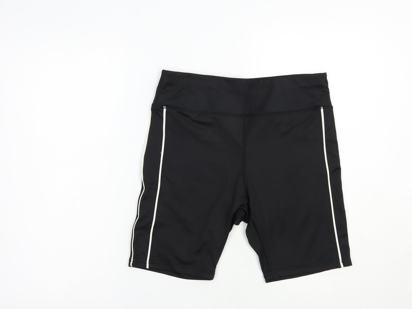 New Look Womens Black  Polyester Compression Shorts Size M L8 in Regular