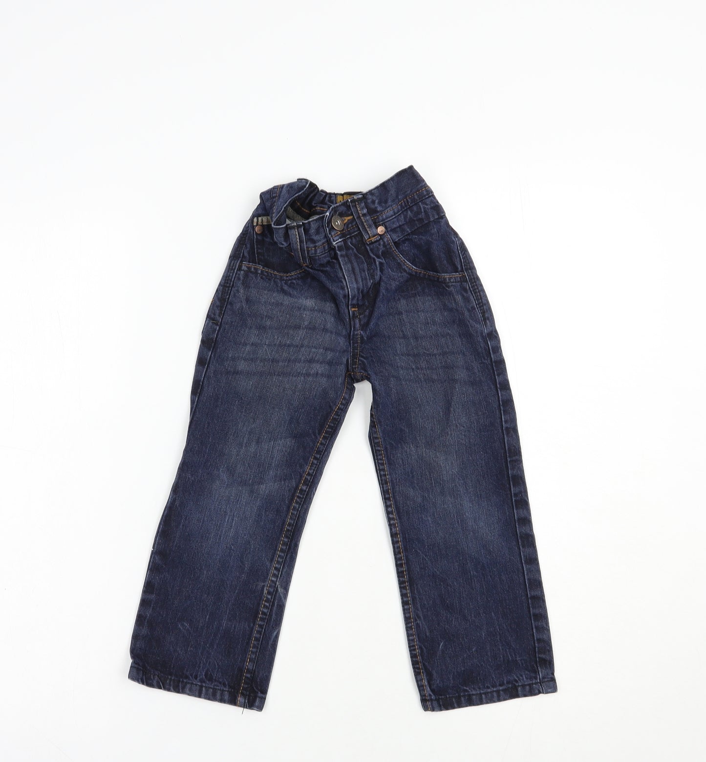 NEXT Boys Blue  Cotton Straight Jeans Size 4 Years  Regular Button