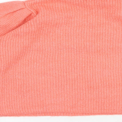 George Womens Pink Roll Neck  Acrylic Pullover Jumper Size M