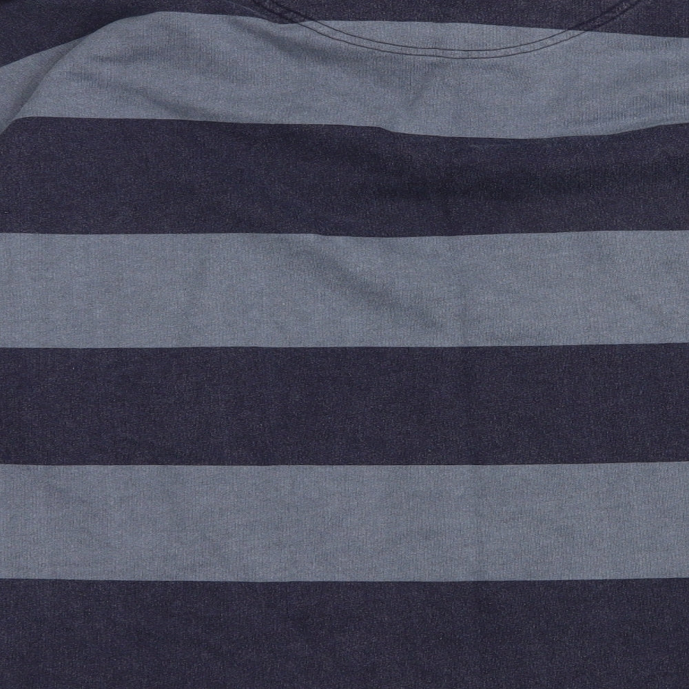 Watsons Mens Blue Striped Cotton Pullover Sweatshirt Size L