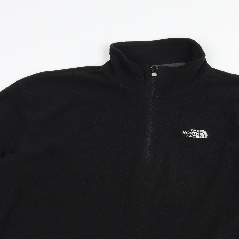 The North Face Mens Black  Polyester Pullover Sweatshirt Size L