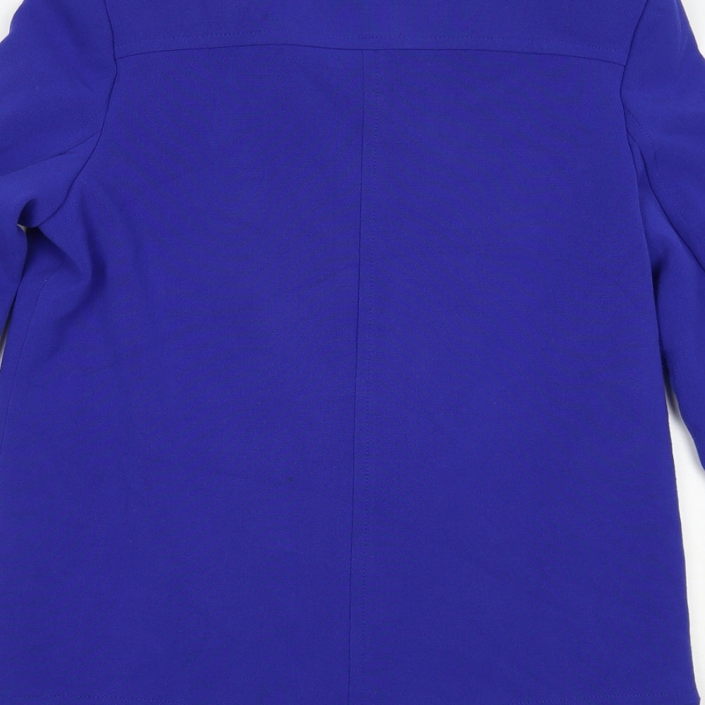 F&F Womens Blue   Biker Coat Size 16  Zip