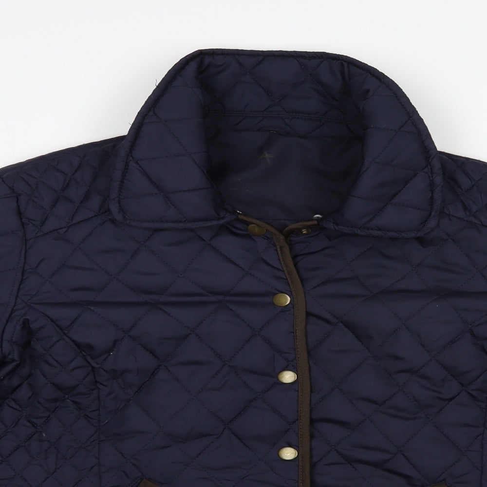 Atmosphere Womens Blue   Quilted Jacket Size 14  Snap