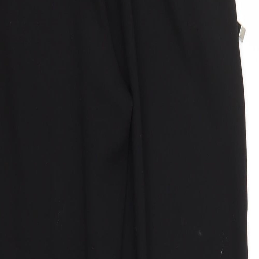 New Look Womens Black  Polyester Trousers  Size 8 L27 in Regular Drawstring