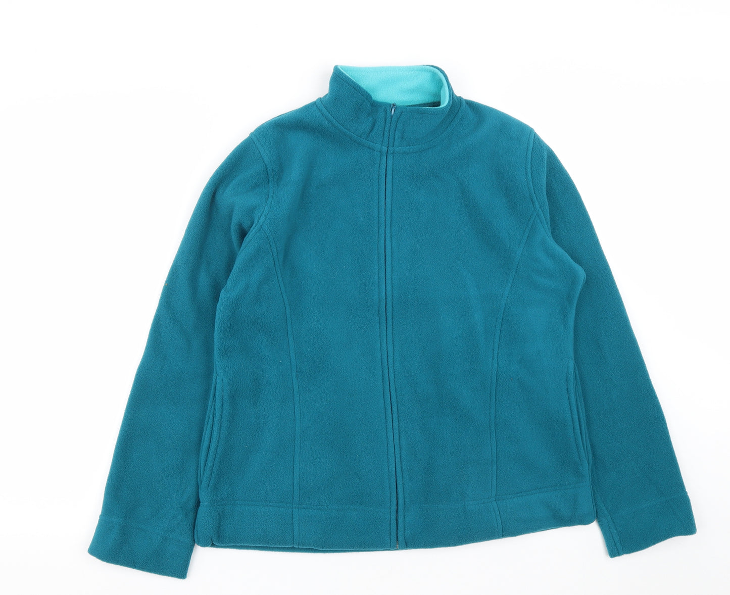 EWM Womens Green  Polyester Full Zip Sweatshirt Size M  Zip - Size 14-16
