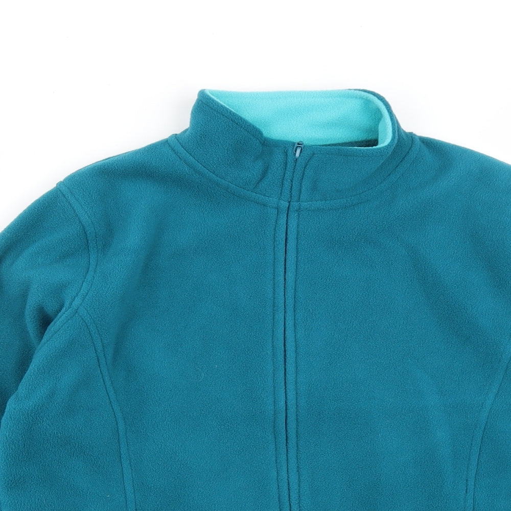 EWM Womens Green  Polyester Full Zip Sweatshirt Size M  Zip - Size 14-16