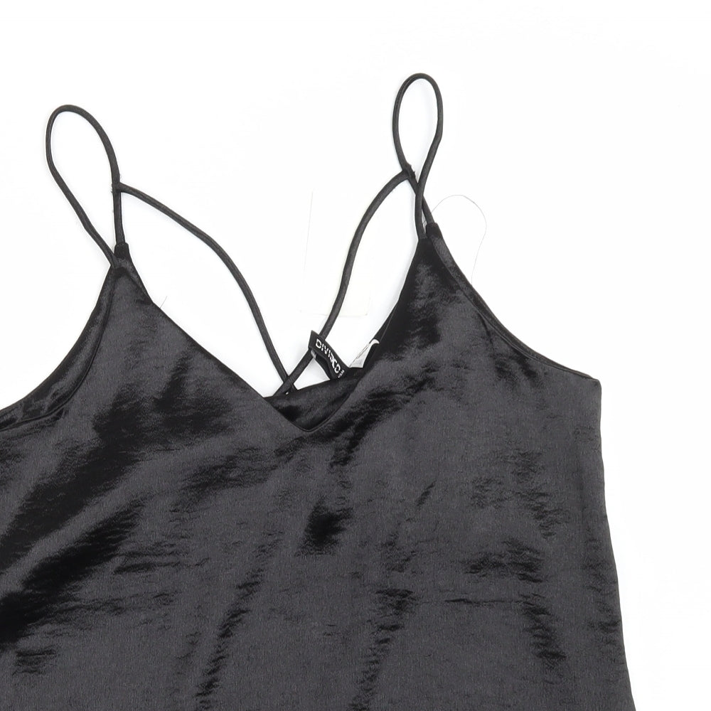H&M Womens Black  Polyester Camisole Tank Size 10 V-Neck
