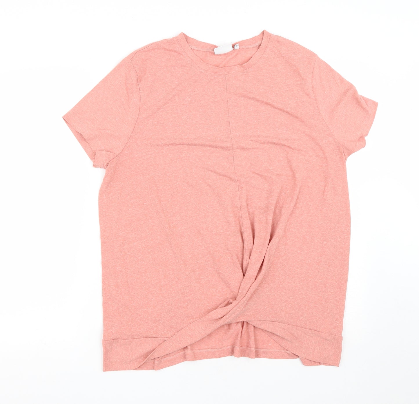 NEXT Womens Pink  Polyester Basic T-Shirt Size 18 Round Neck