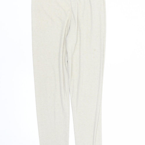 Matalan Girls Beige  Polyester Jegging Trousers Size 10 Years  Regular