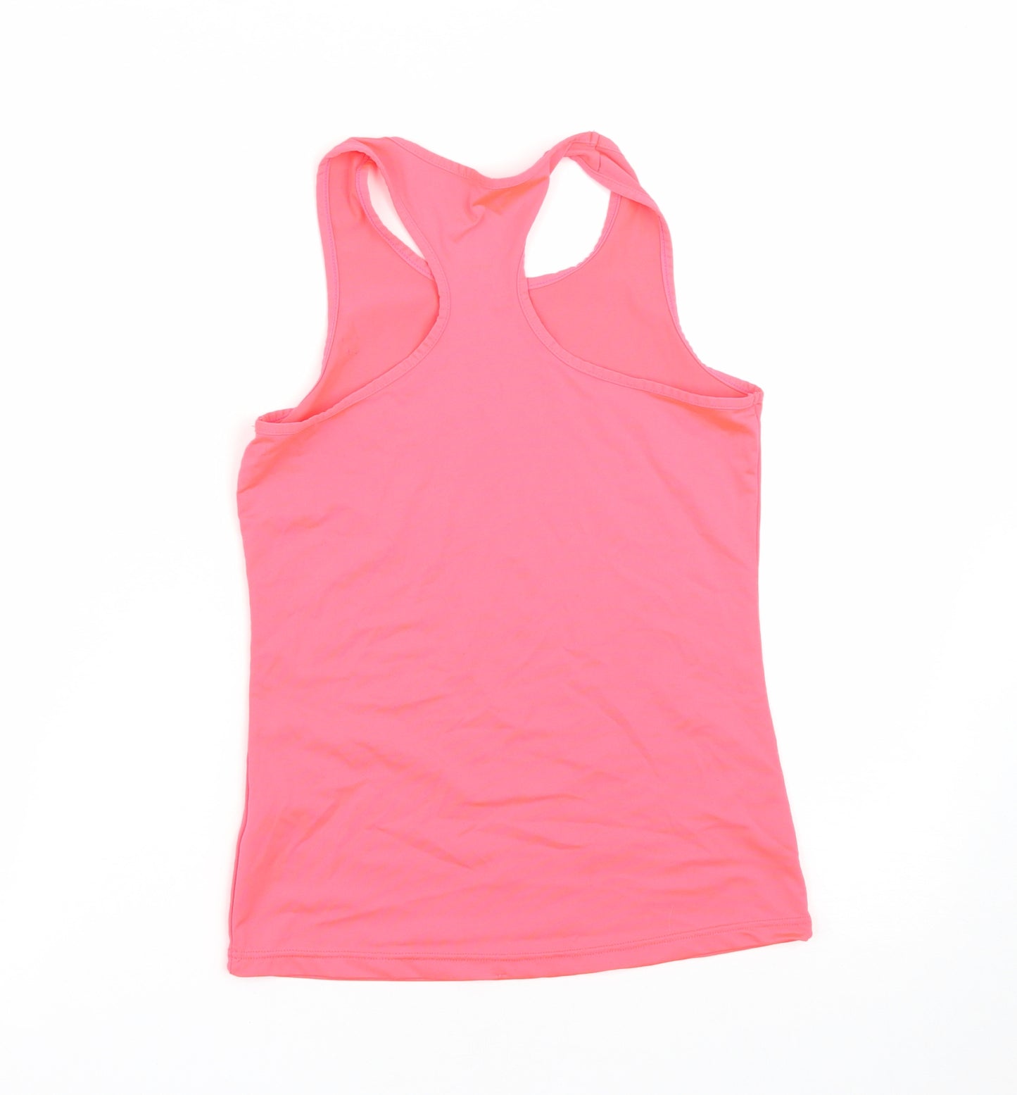 Dunnes Stores Girls Pink  Polyester Basic Tank Size 9-10 Years Round Neck
