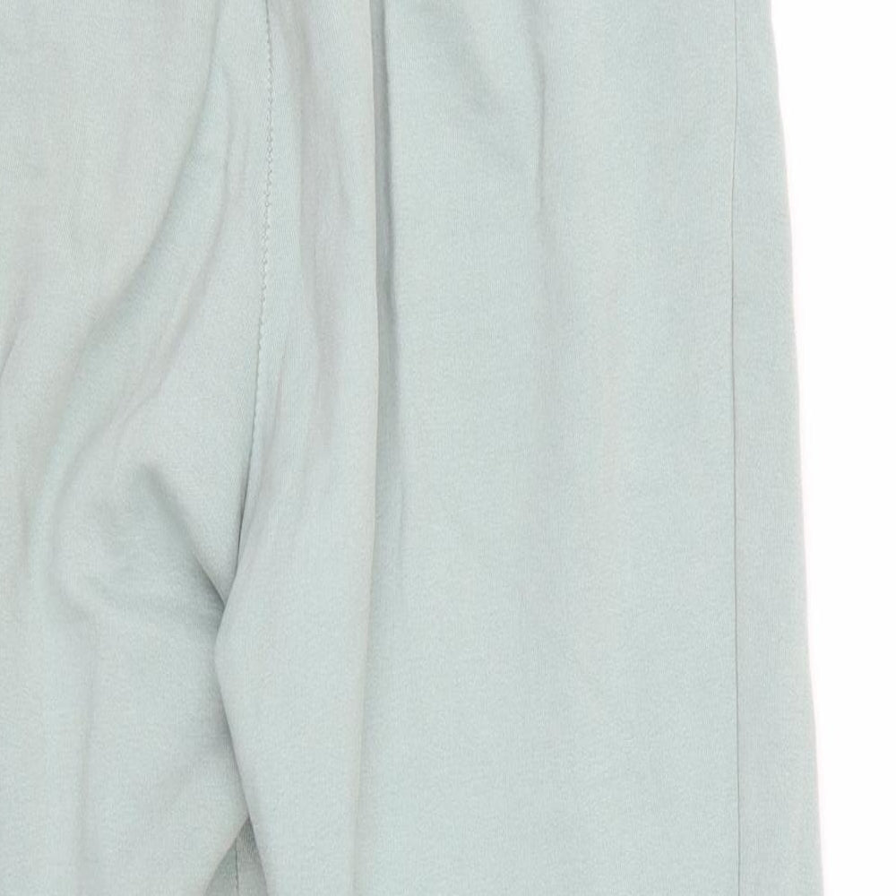 F&F Womens Green  Cotton Jogger Trousers Size 8 L24 in Regular Drawstring