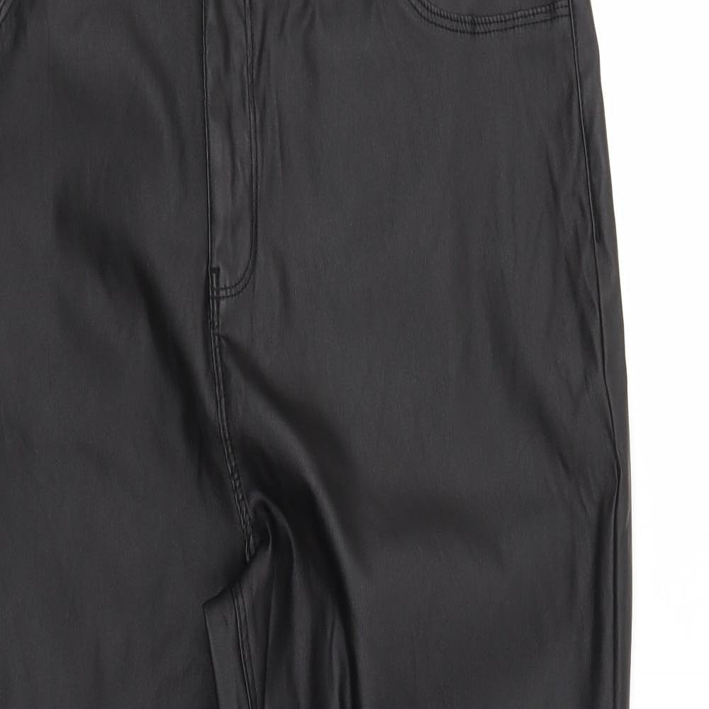 Denim & Co. Womens Black  Polyester Straight Jeans Size 20 L29 in Regular Zip