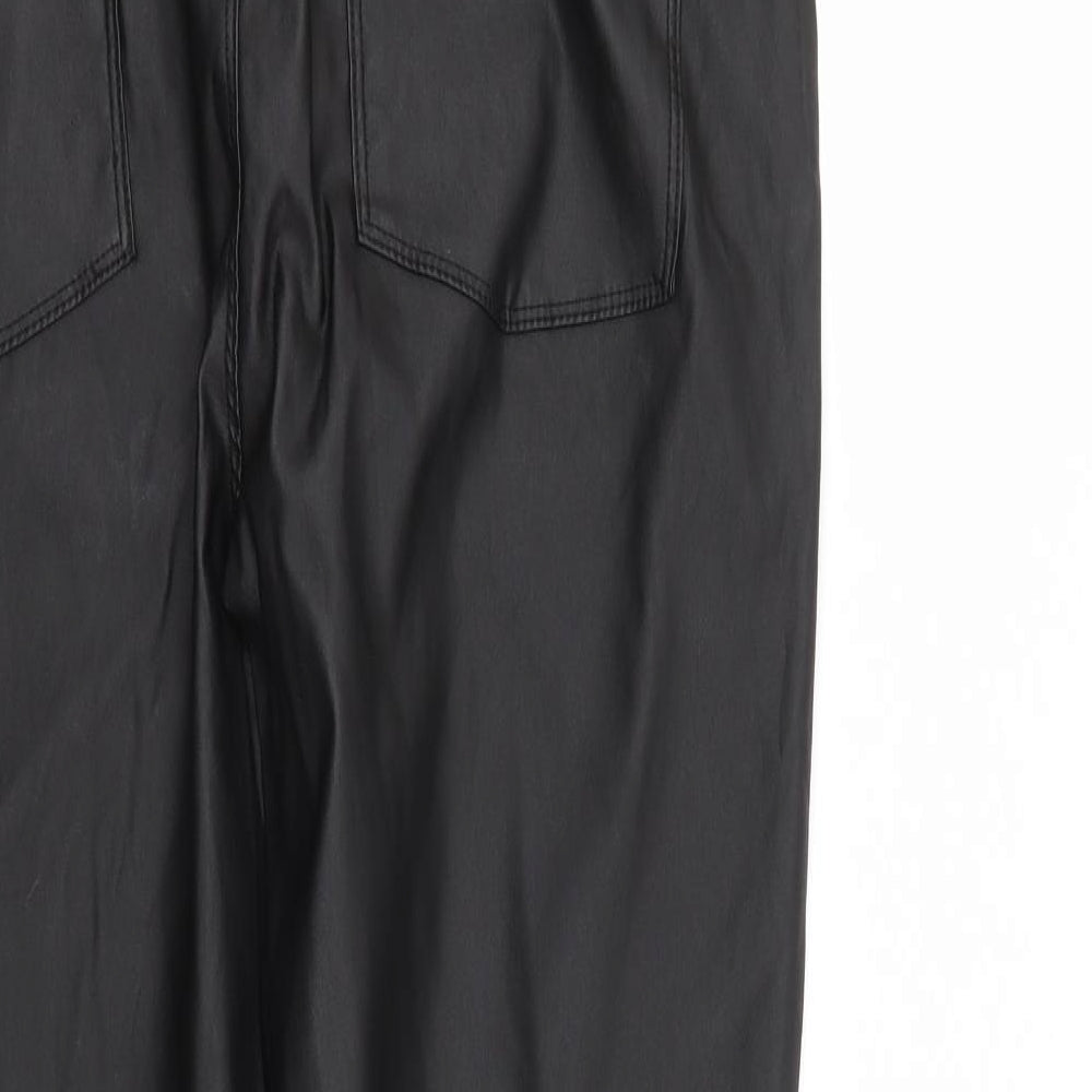 Denim & Co. Womens Black  Polyester Straight Jeans Size 20 L29 in Regular Zip