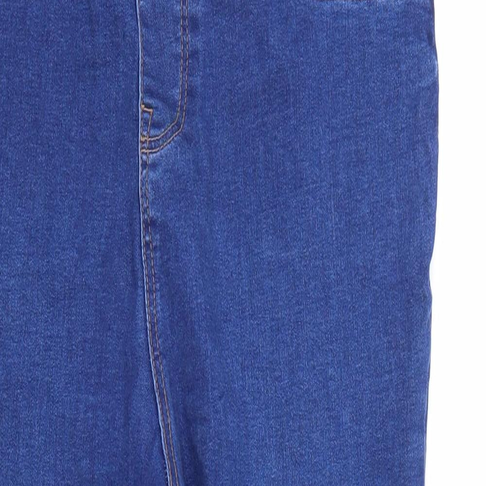 New Look Womens Blue  Cotton Jegging Jeans Size 20 L27 in Regular