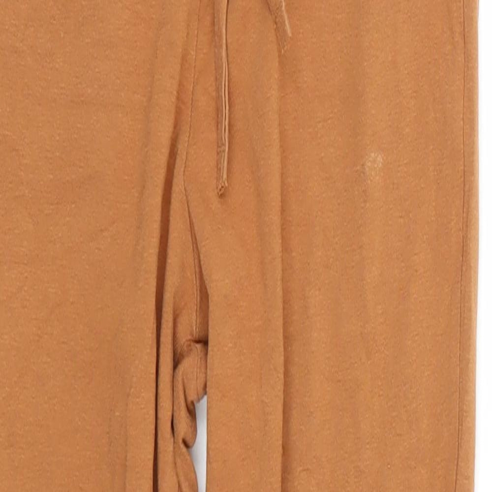 H&M  Boys Brown  Cotton Jogger Trousers Size 7-8 Years  Regular Drawstring