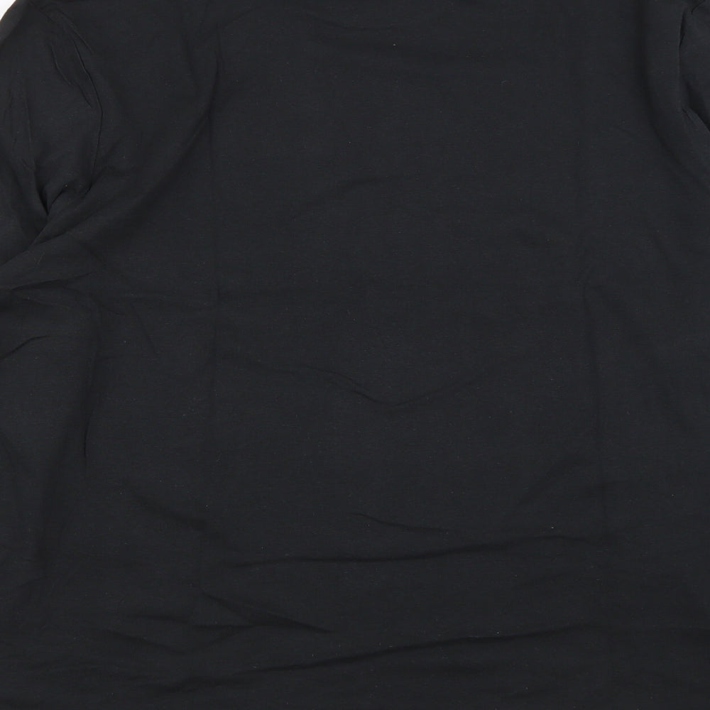 Primark Mens Black  Cotton  T-Shirt Size 2XL Round Neck