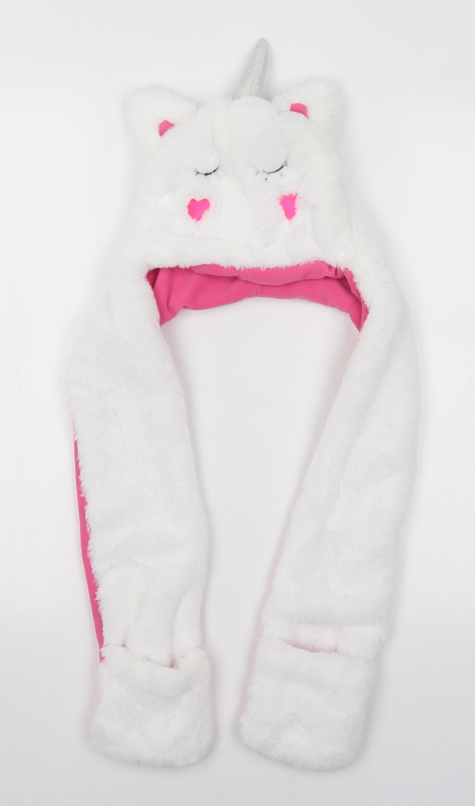 Lily & Dan Girls White  Polyester Scarf Scarves & Wraps One Size  - Unicorn