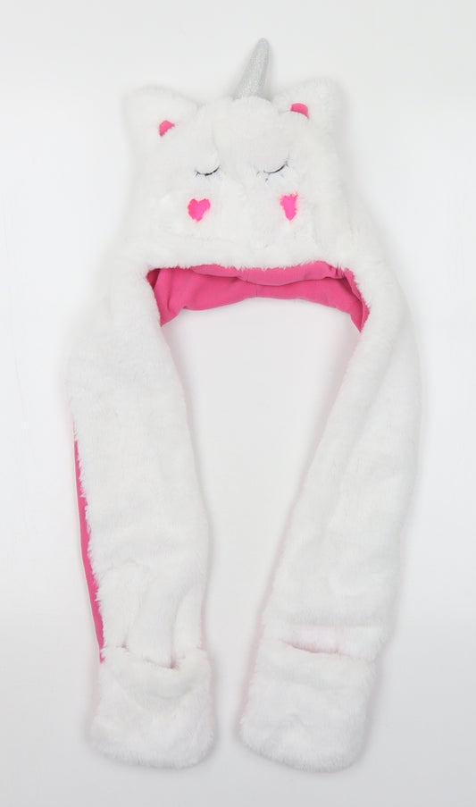 Lily & Dan Girls White  Polyester Scarf Scarves & Wraps One Size  - Unicorn