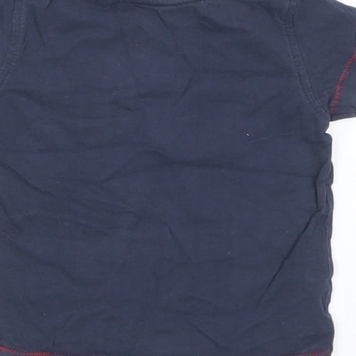 NEXT Boys Blue  Cotton Basic T-Shirt Size 3-6 Months Crew Neck