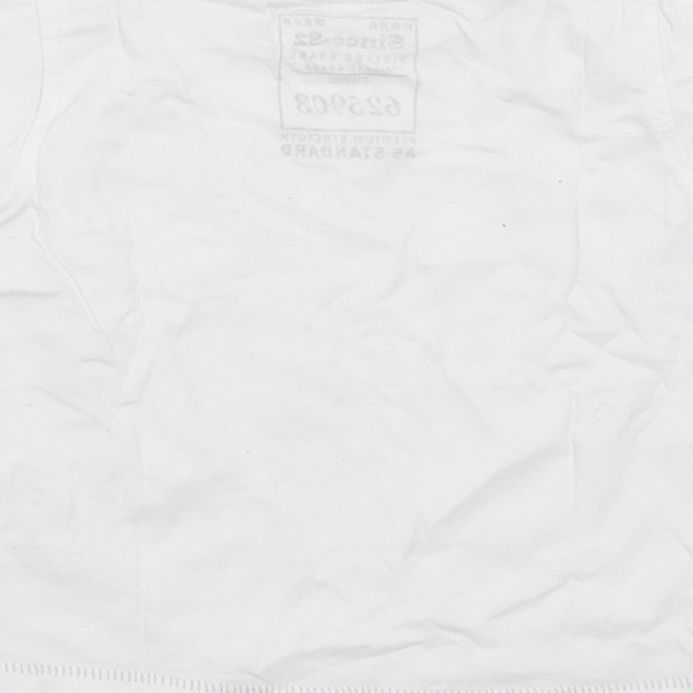NEXT Baby White  Cotton Basic T-Shirt Size 3-6 Months Crew Neck
