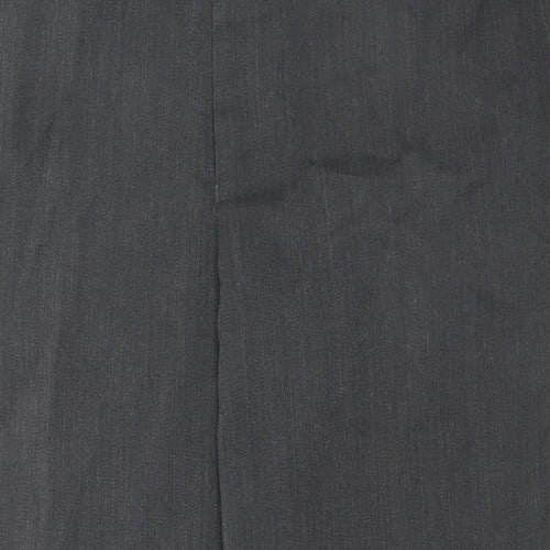 DGs Mens Grey  Polyester Trousers  Size 40 in L29 in Regular Button