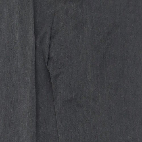 DGs Mens Grey  Polyester Trousers  Size 40 in L29 in Regular Button