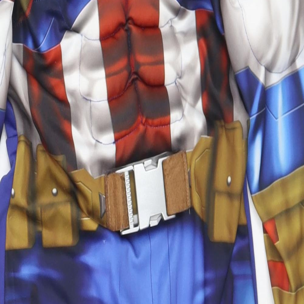 George Boys Multicoloured Solid Polyester  One Piece Size 5-6 Years  Hook & Eye - AVENGERS