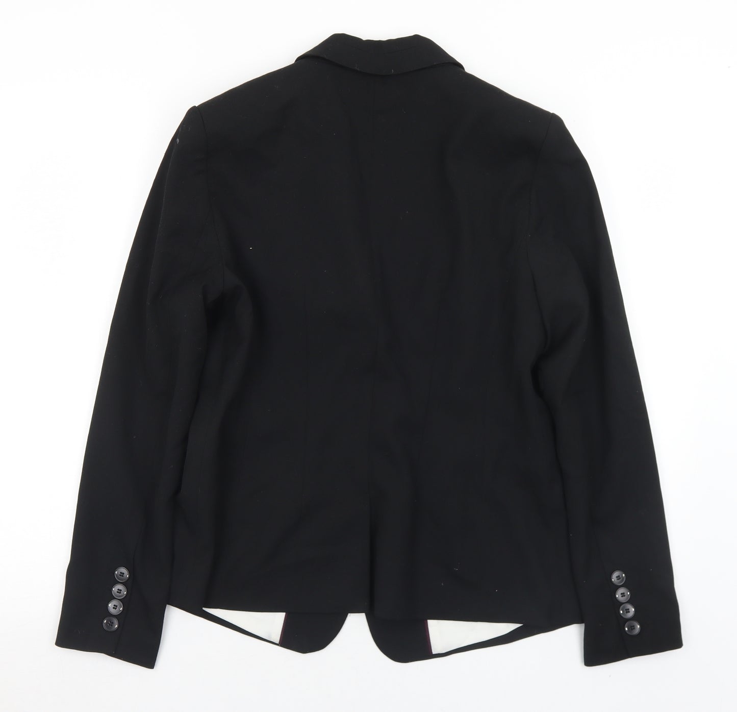 NEXT Womens Black  Polyester Jacket Suit Jacket Size 14