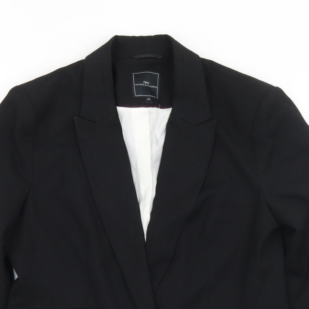NEXT Womens Black  Polyester Jacket Suit Jacket Size 14