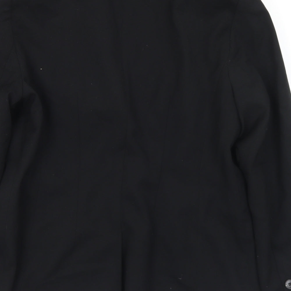 NEXT Womens Black  Polyester Jacket Suit Jacket Size 14