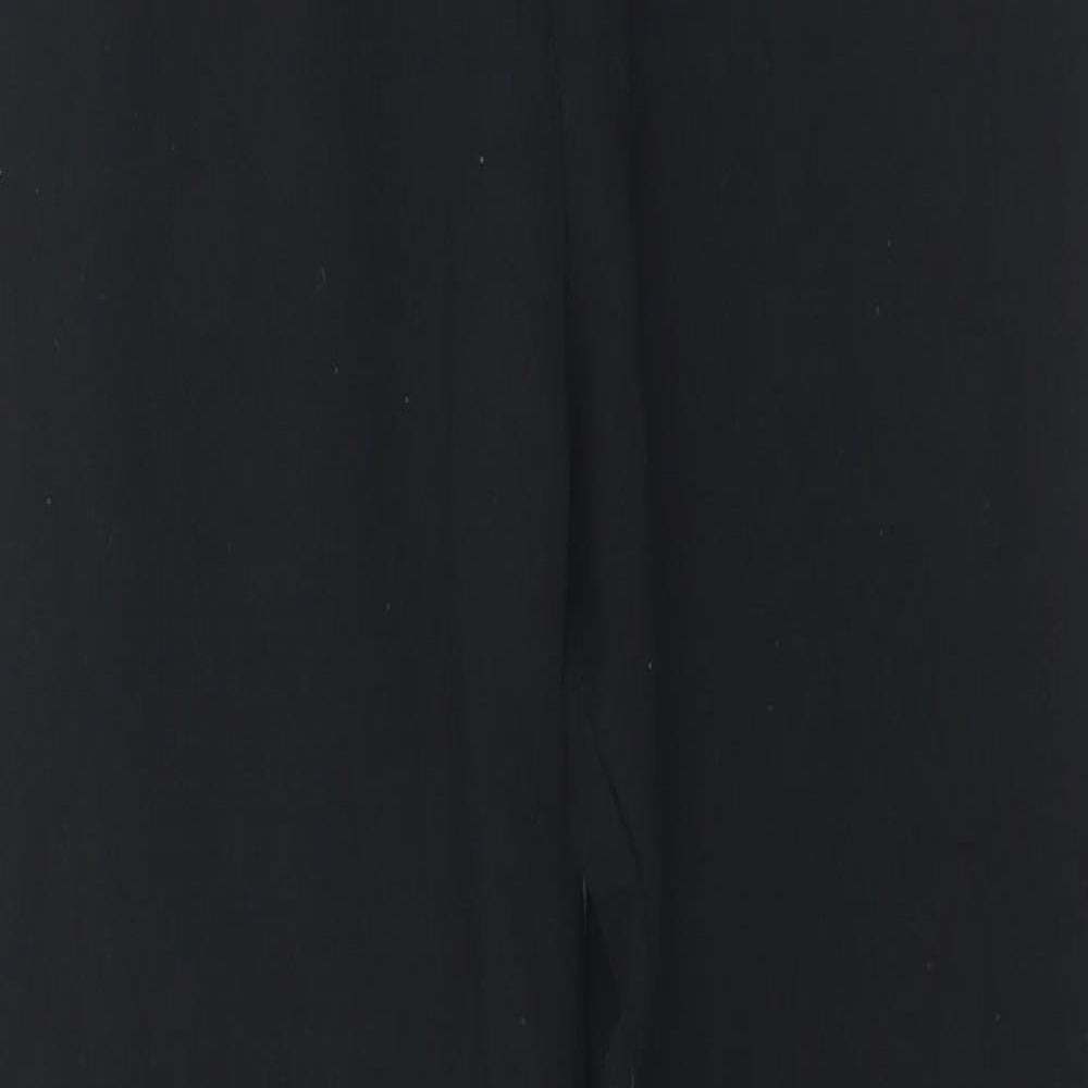 F&F Womens Black  Cotton Pedal Pusher Leggings Size 12 L28 in
