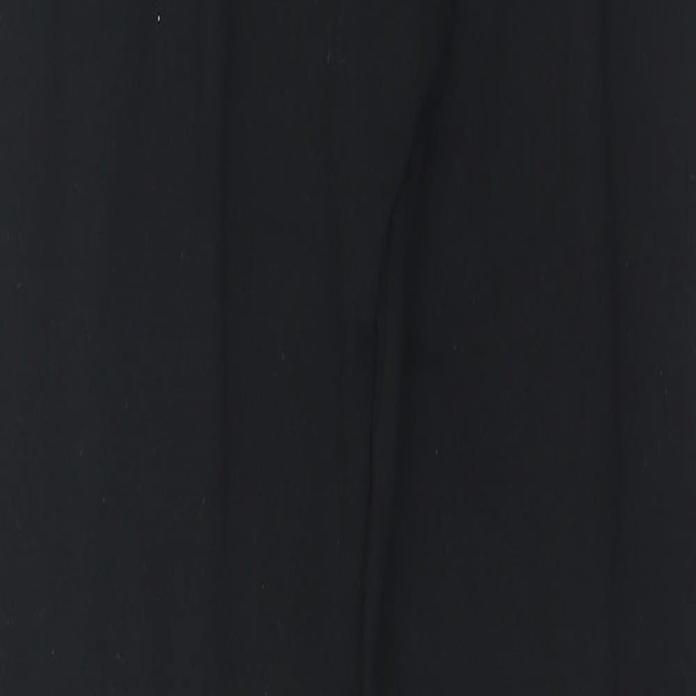 F&F Womens Black  Cotton Pedal Pusher Leggings Size 12 L28 in