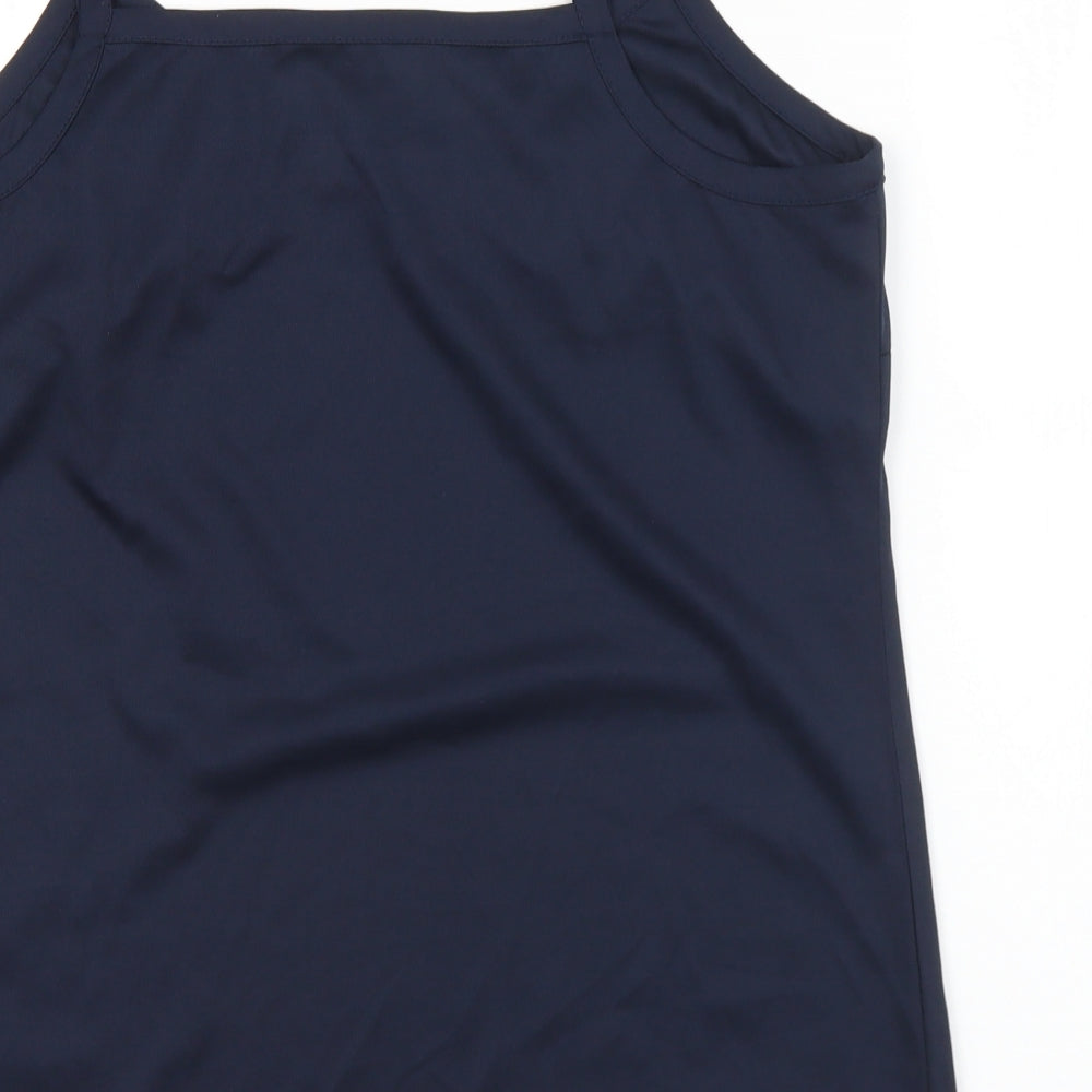 Together Womens Blue  Polyester Camisole Tank Size 16 V-Neck